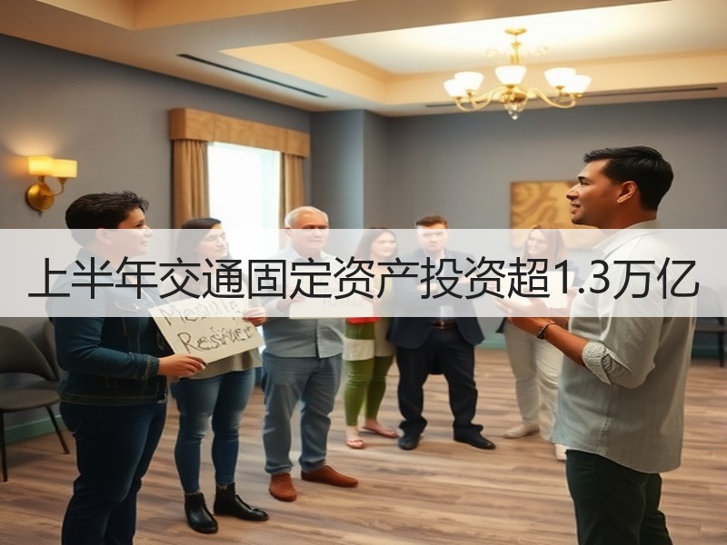 上半年交通固定资产投资超1.3万亿