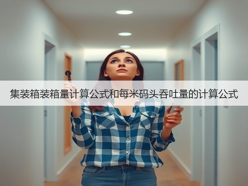 集装箱装箱量计算公式和每米码头吞吐量的计算公式