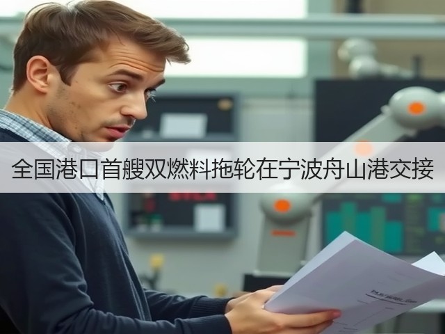 全国港口首艘双燃料拖轮在宁波舟山港交接(图2)