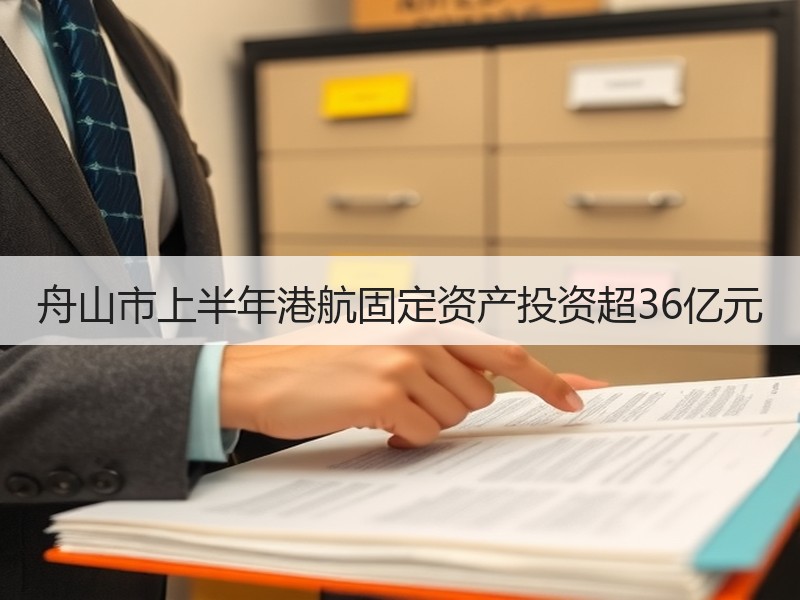 舟山市上半年港航固定资产投资超36亿元
