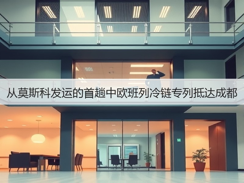 从莫斯科发运的首趟中欧班列冷链专列抵达成都