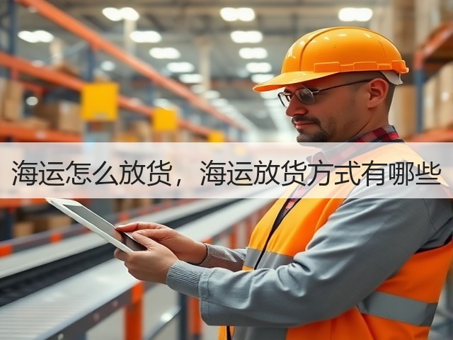 海运怎么放货,海运放货方式有哪些(图1) 海运怎么放货,海运放货方式有哪些(图1)