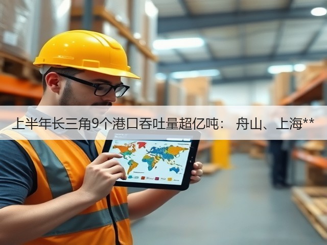 上半年长三角9个港口吞吐量超亿吨： 舟山、上海**(图1)