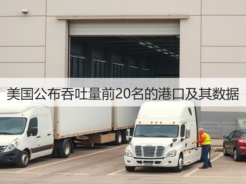 美国公布吞吐量前20名的港口及其数据