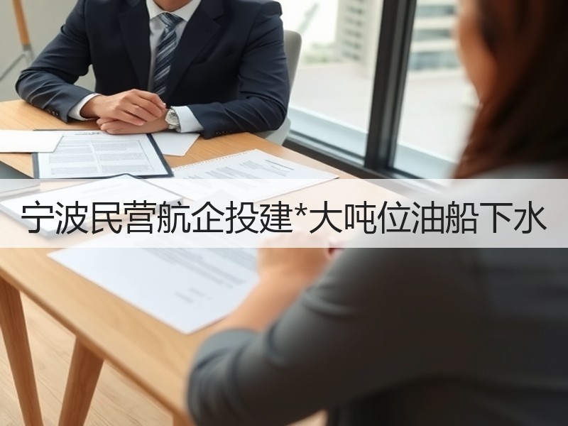 宁波民营航企投建*大吨位油船下水