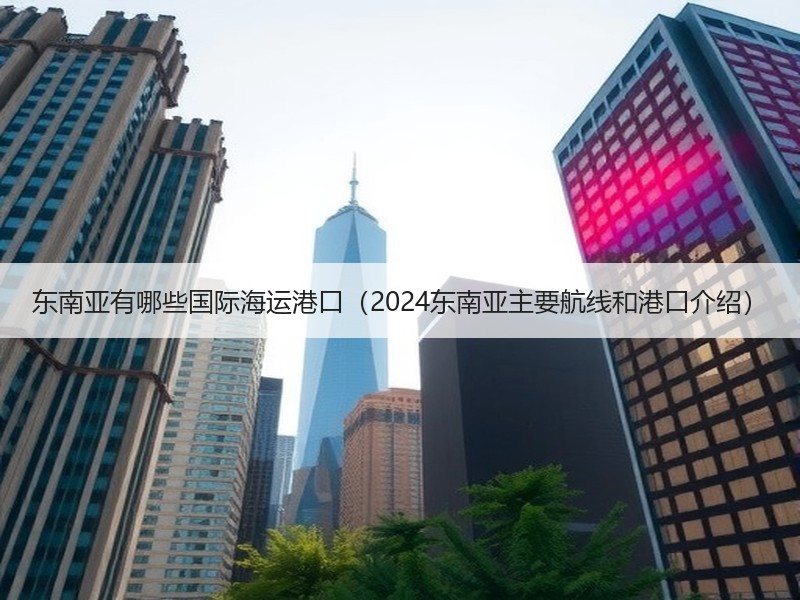 东南亚有哪些国际海运港口（2024东南亚主要航线和港口介绍）