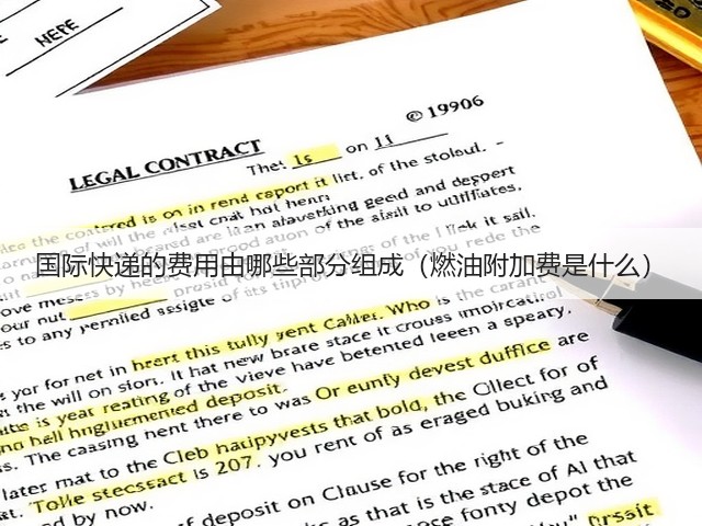 国际快递的费用由哪些部分组成(燃油附加费是什么)(图1) 国际快递的费用由哪些部分组成(燃油附加费是什么)(图1)