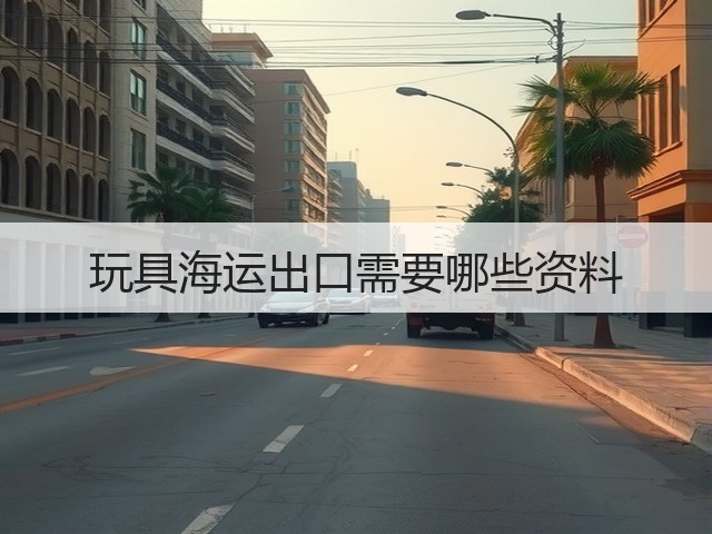 玩具海运出口需要哪些资料(图2) 玩具海运出口需要哪些资料(图2)
