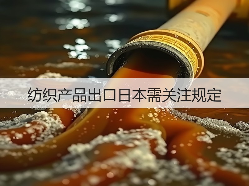 纺织产品出口日本需关注规定