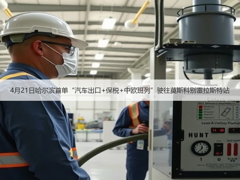 4月21日哈尔滨首单“汽车出口+保税+中欧班列”驶往莫斯科别雷拉斯特站
