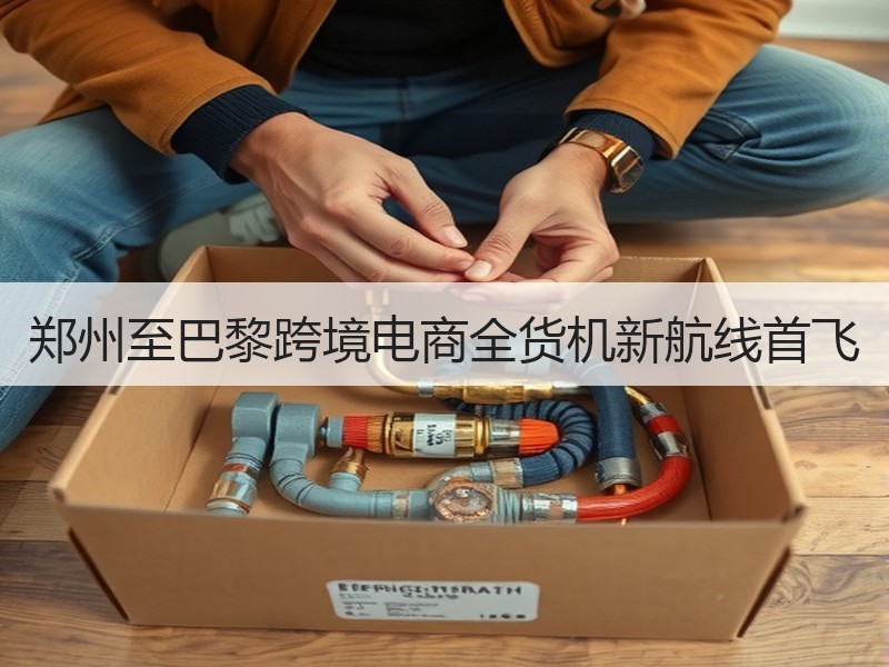郑州至巴黎跨境电商全货机新航线首飞