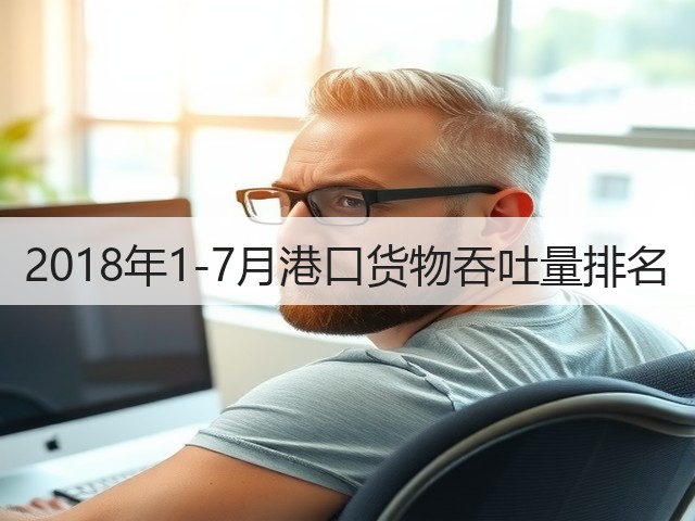 2018年1-7月港口货物吞吐量排名(图3) 2018年1-7月港口货物吞吐量排名(图3)
