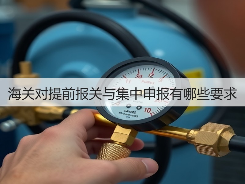 海关对提前报关与集中申报有哪些要求