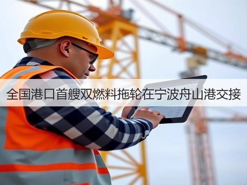 全国港口首艘双燃料拖轮在宁波舟山港交接