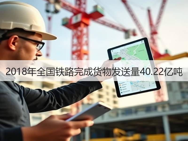 2018年全国铁路完成货物发送量40.22亿吨