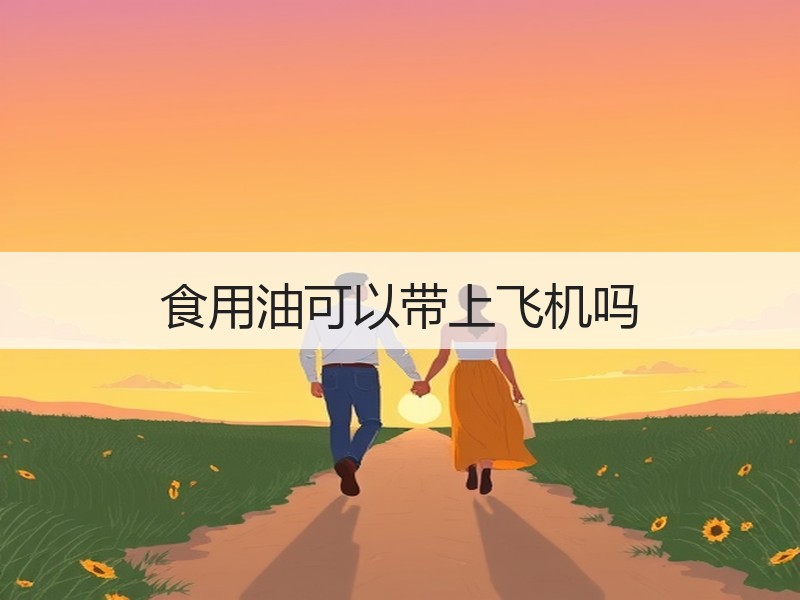 食用油可以带上飞机吗