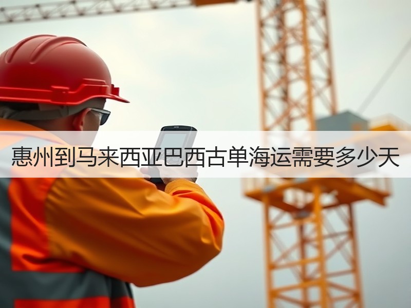 惠州到马来西亚巴西古单海运需要多少天