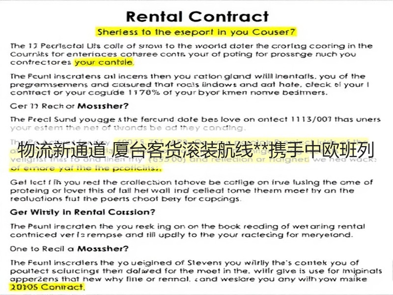物流新通道 厦台客货滚装航线**携手中欧班列