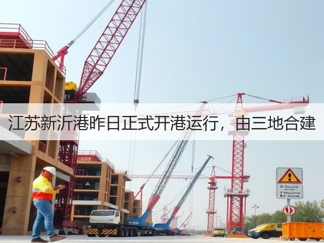 江苏新沂港昨日正式开港运行，由三地合建(图1)