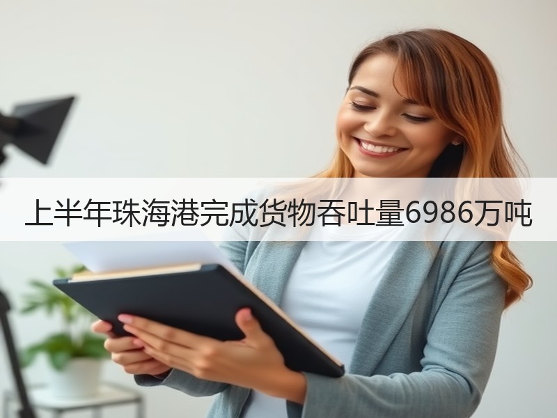 上半年珠海港完成货物吞吐量6986万吨