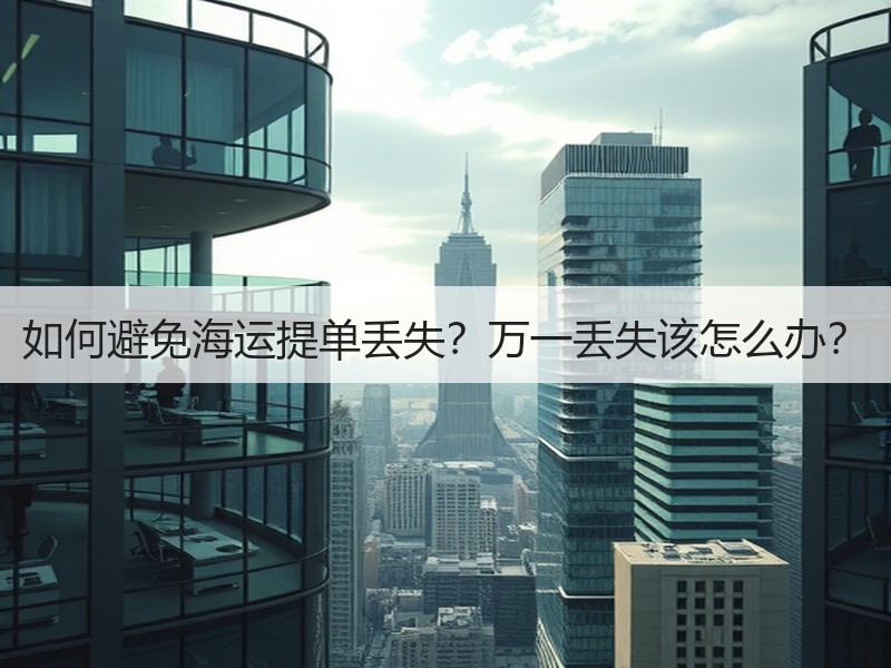 如何避免海运提单丢失？万一丢失该怎么办？