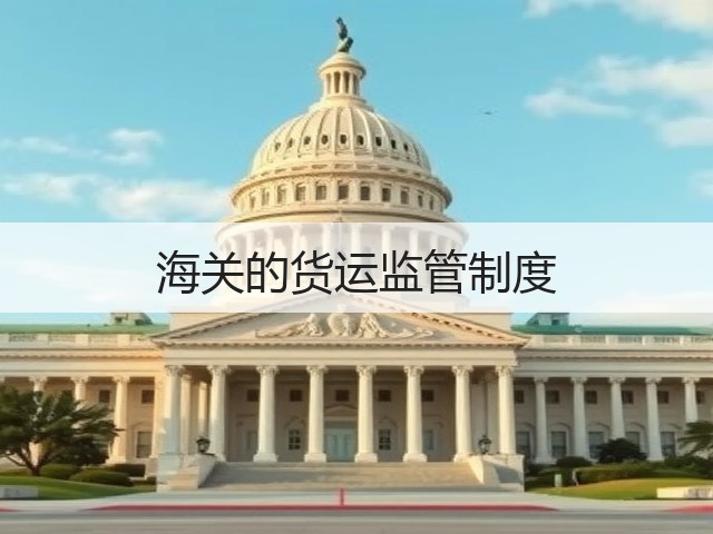 海关的货运监管制度(图2) 海关的货运监管制度(图2)