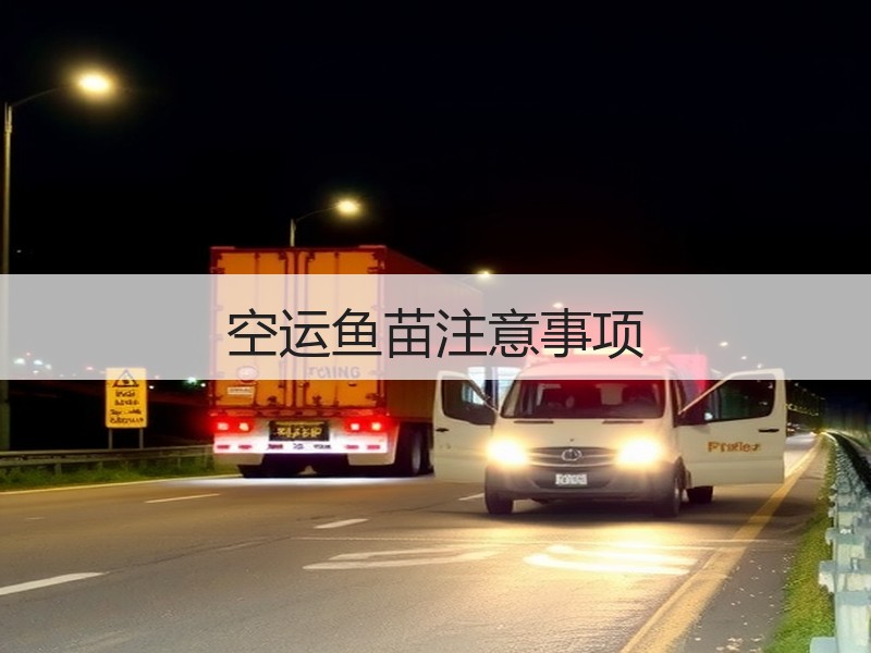 空运鱼苗注意事项