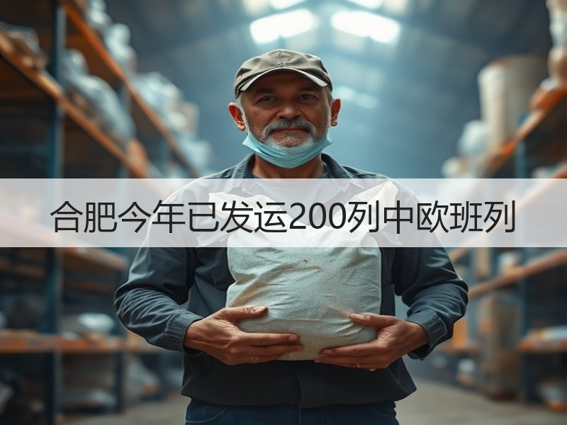 合肥今年已发运200列中欧班列