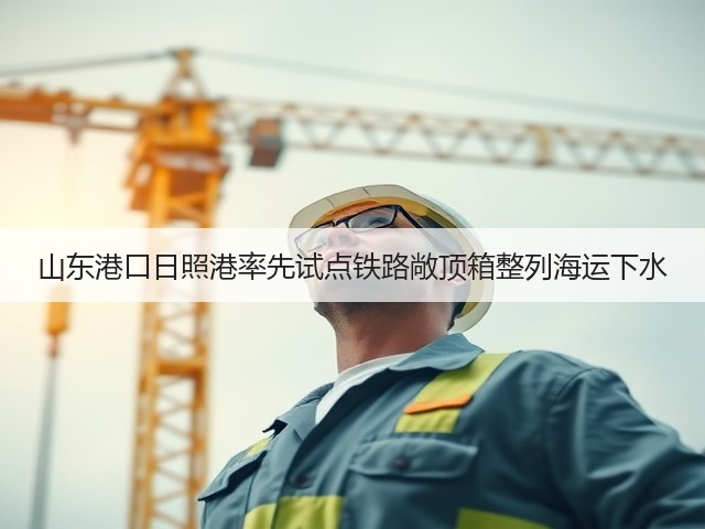 山东港口日照港率先试点铁路敞顶箱整列海运下水(图3) 山东港口日照港率先试点铁路敞顶箱整列海运下水(图3)