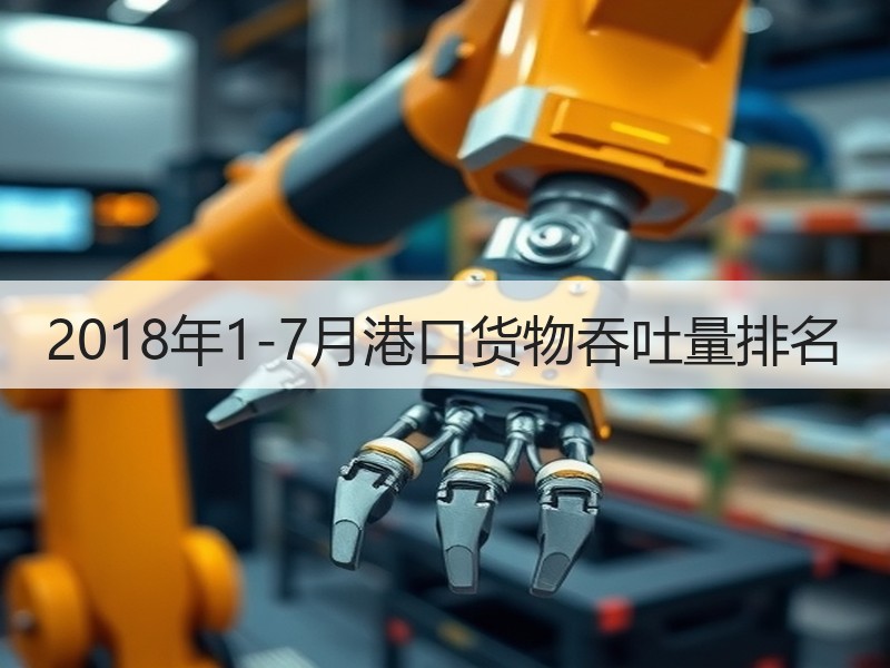 2018年1-7月港口货物吞吐量排名