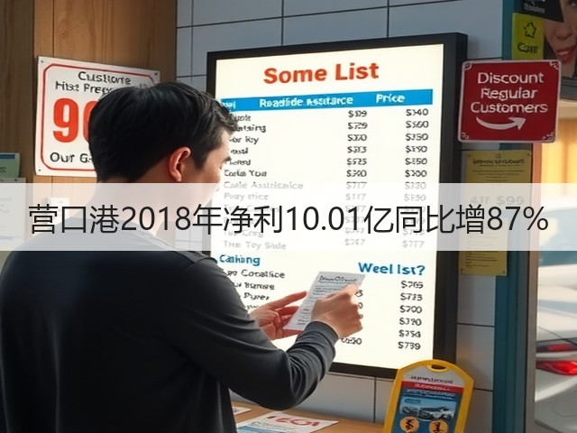 营口港2018年净利10.01亿同比增87%(图3)