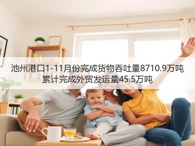 池州港口1-11月份完成货物吞吐量8710.9万吨 累计完成外贸发运量45.5万吨(图2)