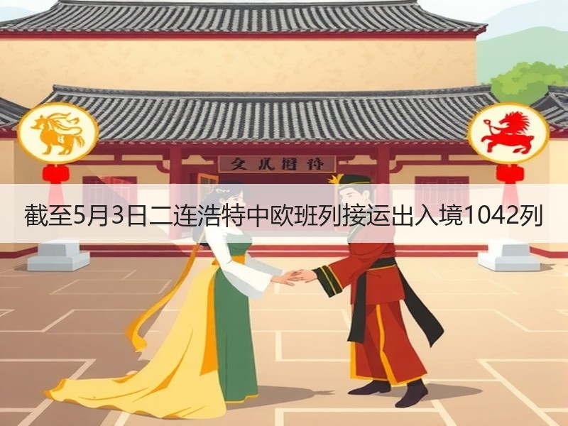 截至5月3日二连浩特中欧班列接运出入境1042列