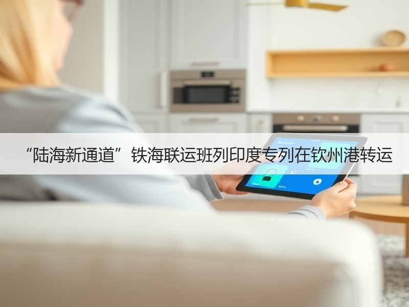 “陆海新通道”铁海联运班列印度专列在钦州港转运