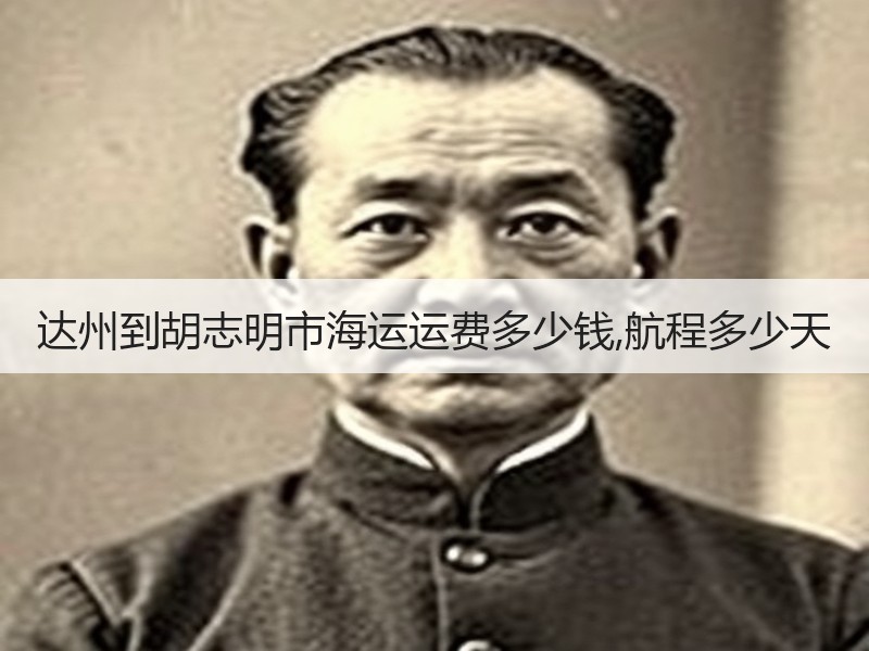 达州到胡志明市海运运费多少钱,航程多少天