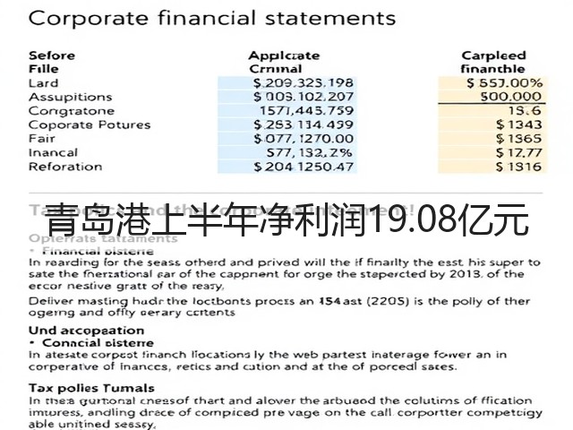青岛港上半年净利润19.08亿元(图2)