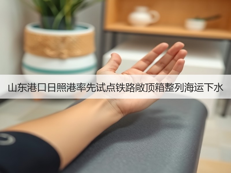 山东港口日照港率先试点铁路敞顶箱整列海运下水