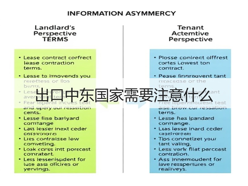 出口中东国家需要注意什么