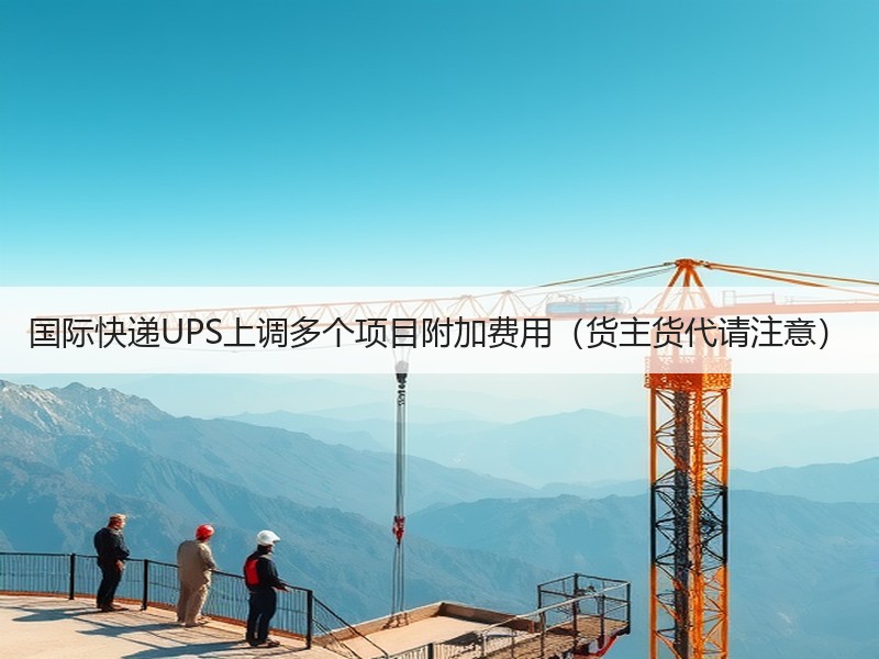 国际快递UPS上调多个项目附加费用（货主货代请注意）