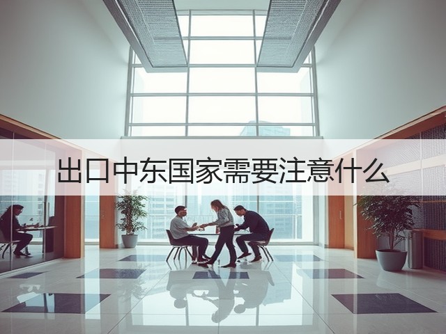 出口中东国家需要注意什么(图2) 出口中东国家需要注意什么(图2)